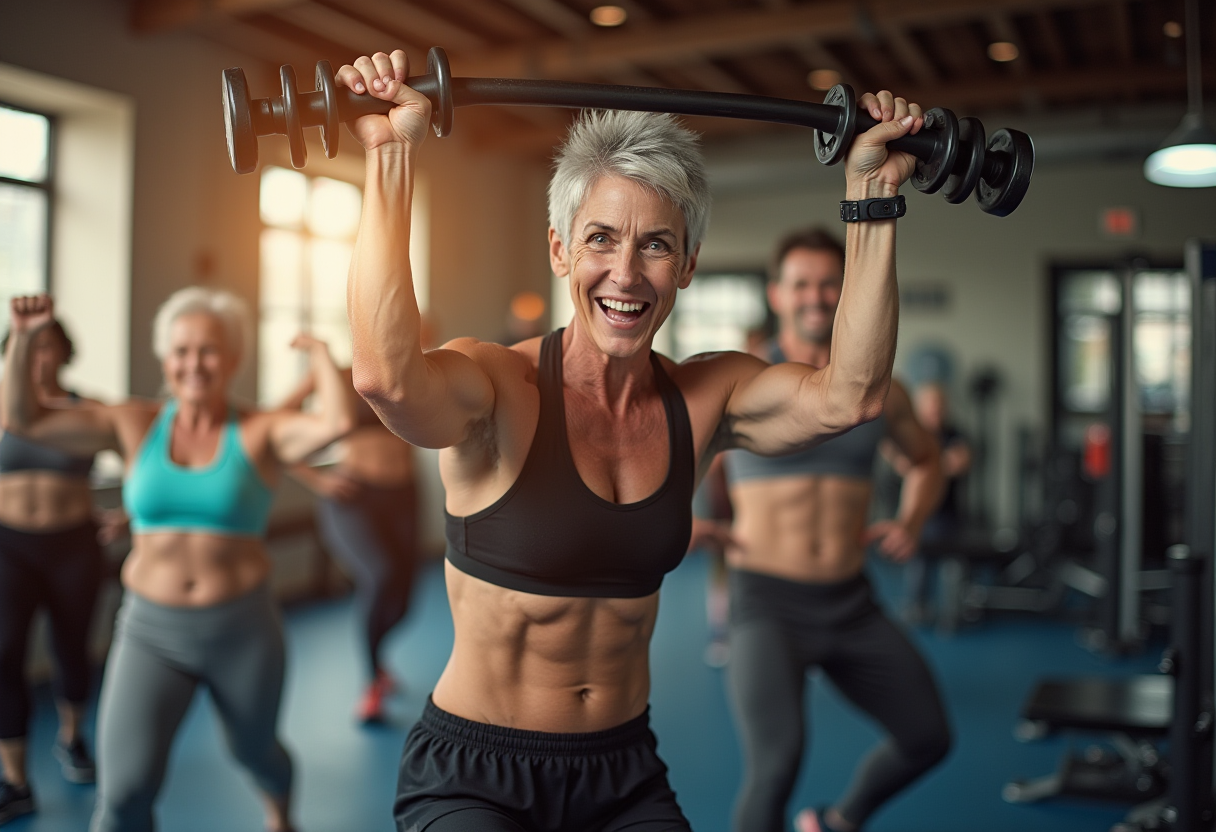 Групове заняття творчого фітнесу в glurkenash